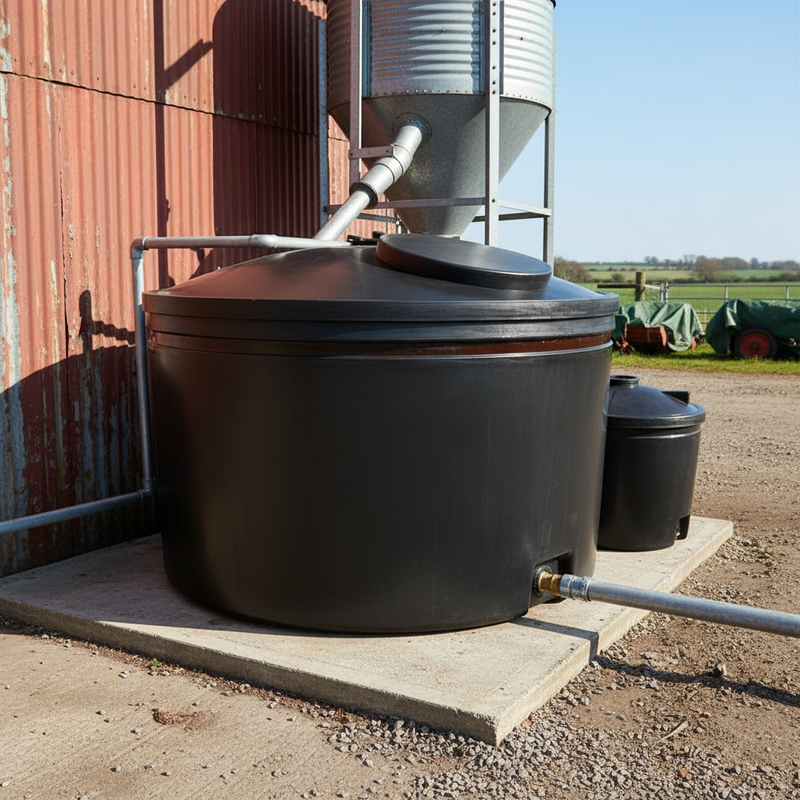 Gray Premium Heavy Duty 1600 Litre Molasses Tank for Reliable Storage
