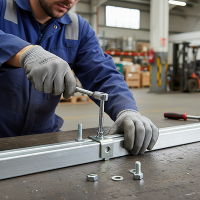 Heavy Duty Back to Back Sign Channel Clips 76mm - Pair