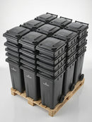 140 Litre Wheelie Bins, Pack of 20 on Pallet (view 2)