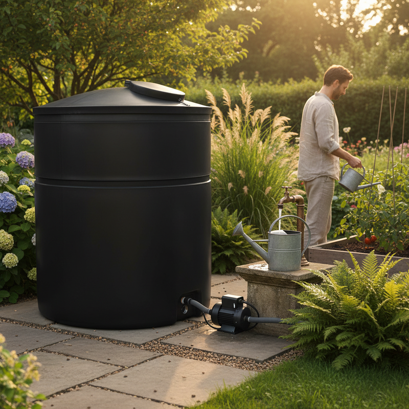 Dark Slate Gray 3100 Litre Heavy Duty Potable Water Tank - Ideal for Domestic and Commercial Use