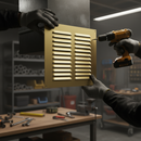 Premium Louvred Aluminium Vent 9x9 Inch - High Airflow for Interior and Exterior Applications