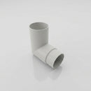 Flush Joint Aluminium Downpipe Bends 63mm Diameter — RAL 9016 / 92.5 Deg