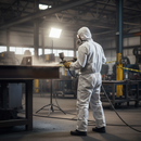 Dark Slate Gray Premium Disposable Coverall Microporous CE Type 5/6 Pack of 20 - White