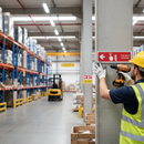 Rosy Brown Fire Equipment Safety Signs - Fire Alarm Call Point Left Arrow Sign