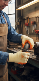 Dark Slate Gray Premium Polycotton Latex-Coated General Purpose Gloves - 12 Pairs