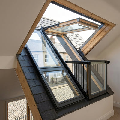 Double Balcony Roof Window 2240mm x 1180mm Triple Glazed