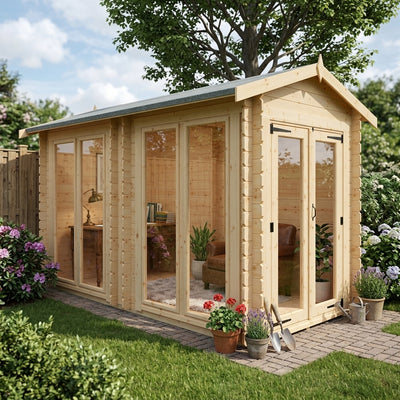 Log Cabin, 19mm Thickness, Ideal Garden Retreat