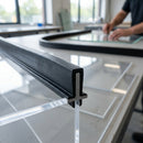 Square Rubber Edge Protector 22x10mm for 3mm Panels - 25m EPDM