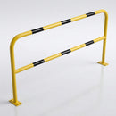 1000 x 2000mm Steel Hoop Guard Floor Mount Yellow Black (view 2)
