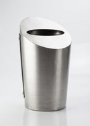 45-litre stainless steel litter bin, satin polish (view 2)