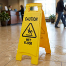 Double-Sided Wet Floor Caution Sign, 64 cm