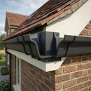 Moulded Ogee Gutter Jointer 125 x 100mm Marine Grade — RAL 7021 (in use)