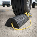 Yellow Rope Tyre Stop for Aircraft - Heavy Rubber, 1000mm