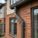 72x72mm Aluminium Adjustable Swanneck Offset — RAL 7022 (in use)