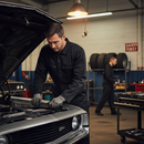 Black Premium Heavyweight Boilersuit with Reinforced Waist and Multiple Pockets