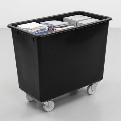 225 Litre Tapered Truck Recycled Polyethylene Black
