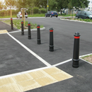 Dim Gray Premium Steel Core Plastic Bollard - 900mm Above Ground