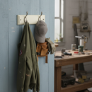 Premium Wall Mounted Coat Rack with Heavy-Duty Double Hooks - Supports 3.4kg Each for Entryway and Office Organization