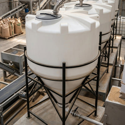5000 Litre 60° Cone Tank, UV-Stabilised Polyethylene