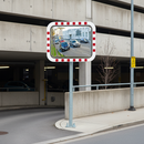 Dark Gray Premium Ice-Free Frost & Condensation Resistant Traffic Mirror - Rectangular