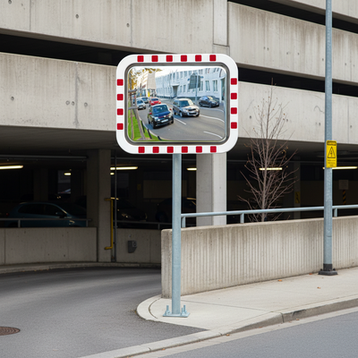 Premium Ice-Free Frost & Condensation Resistant Traffic Mirror - Rectangular