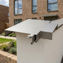 Aluminium Coping T-Junction – Secret Fix Wall Detail — RAL 7036 (in use)