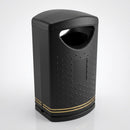 Hooded Litter Bin 130 Litre – Double-Skin MDPE with Ballast (view 2)
