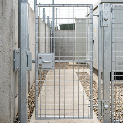 6ft Metal Frame Pedestrian Meshed Gate