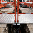 Aluminium Pedestrian Trench Bridge with Folding Handrails - 2m or 3m