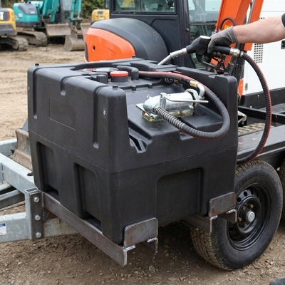Mobile Petrol Dispenser 120L with Hand Pump and 2.7m Hose