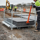 Light Slate Gray Premium Modular Road Plate System Stillage for Secure Storage