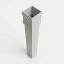 Traditional Downpipe Length 72x72mm x 3m Non-Eared Socket — RAL 7035