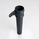Traditional Aluminium Downpipe 76mm Diameter × 3m Eared Socket — RAL 7021