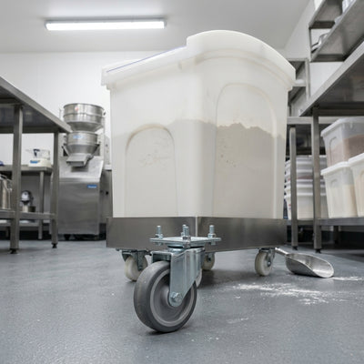 Mobile Ingredient Truck 90 Litre with Flip Lid and Castors