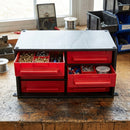 6-Drawer Plastic Stackable Storage Unit 127 × 150 × 37mm