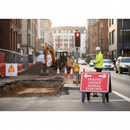 Dim Gray Premium Traffic Under Signal Control Sign 1050x750mm