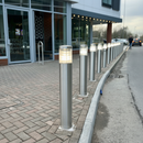Dark Gray High-Performance Illuminated Bollard - 1000mm for Public Spaces