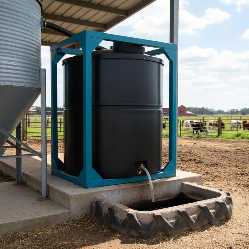 Dark Slate Gray Heavy Duty 2300 Litre Molasses Storage Tank - Premium Quality