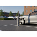 Dim Gray Premium Retractable Telescopic Round Parking Post - 500mm