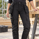 Women's 4-Way Stretch Work Trousers with Removable Holster Pockets (view 2)