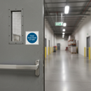 Dim Gray Premium Fire Safety Signs - Close These Doors at Night