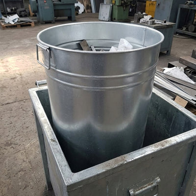 90 Litre Round Galvanised Steel Liner with Handles