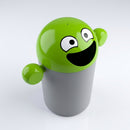 84 litre recycling bin with coloured lid and grey base (view 2)