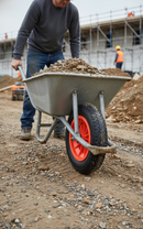 Heavy Duty Pneumatic Wheelbarrow Wheel 350mm with Robust Rubber Hub for 100kg Load Capacity