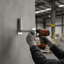 Dim Gray Premium Galvanised Traffic Mirror Wall Bracket for Easy Installation