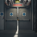 Dark Slate Gray Premium Fire Safety Signs - Close These Doors at Night