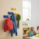 Premium 5 Pack Vibrant Kids Blocks Coat Hooks for Organizing Playrooms and Creative Spaces