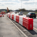 Gray High-Performance Crash Tested Safety Barrier - 50MPH Wind Resistant