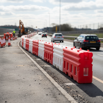 High-Performance Crash Tested Safety Barrier - 50MPH Wind Resistant