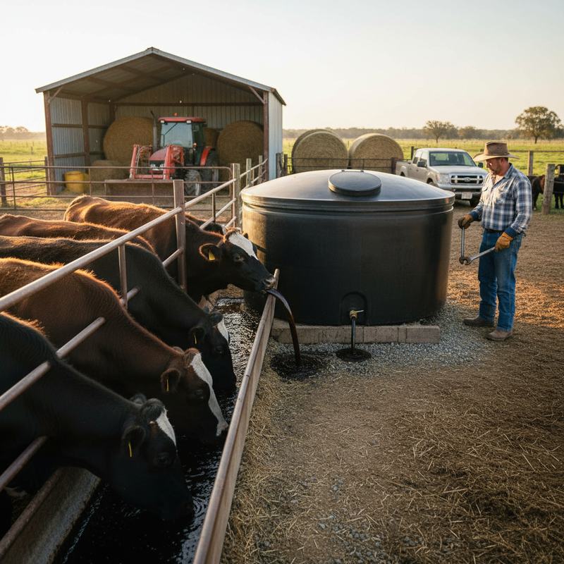 Dark Slate Gray Heavy Duty 4500 Litre Molasses Storage Tank with Durable Design